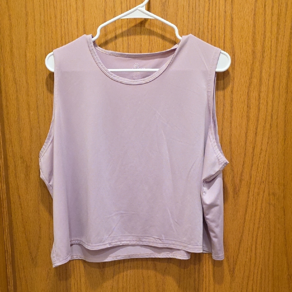 3 Pack Sleeveless Athletic Tops (Lilac, Black, Grey) Size XXL